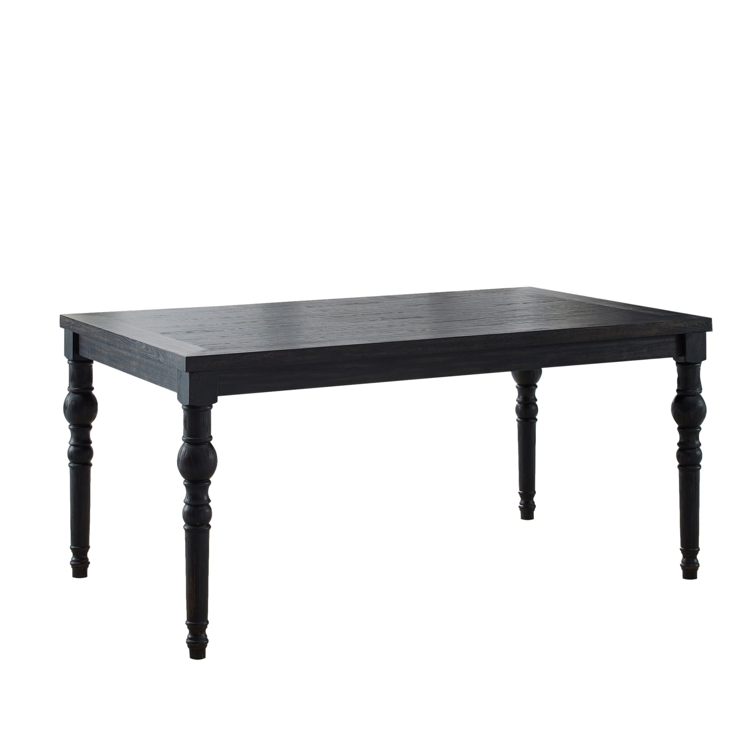 Roundhill Furniture Leviton Urban Style Dining Table, Black