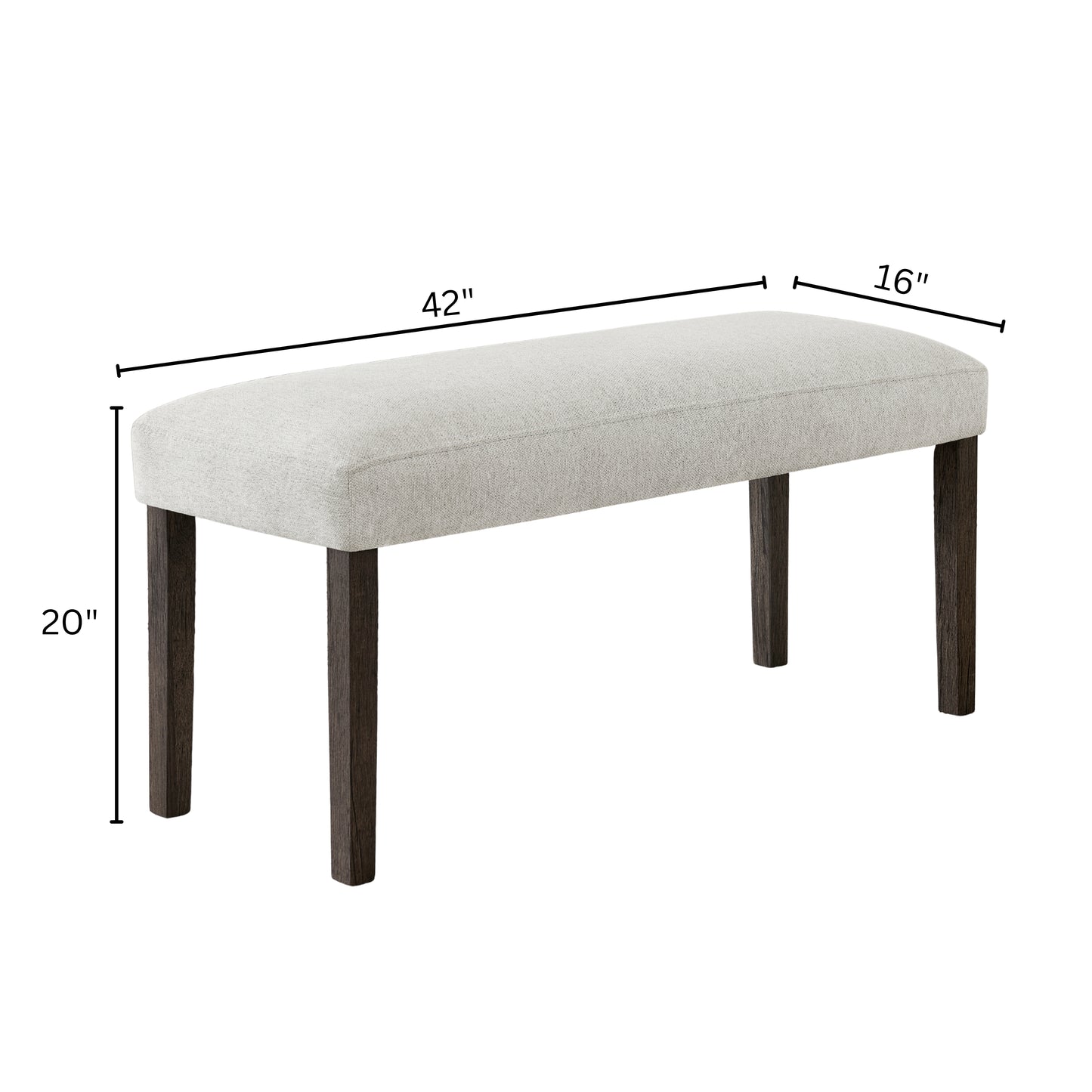 Roundhill Furniture Sorlen Modern 6-Piece Dining Set, 3D Faux Concrete Table with 4 Chairs and Bench