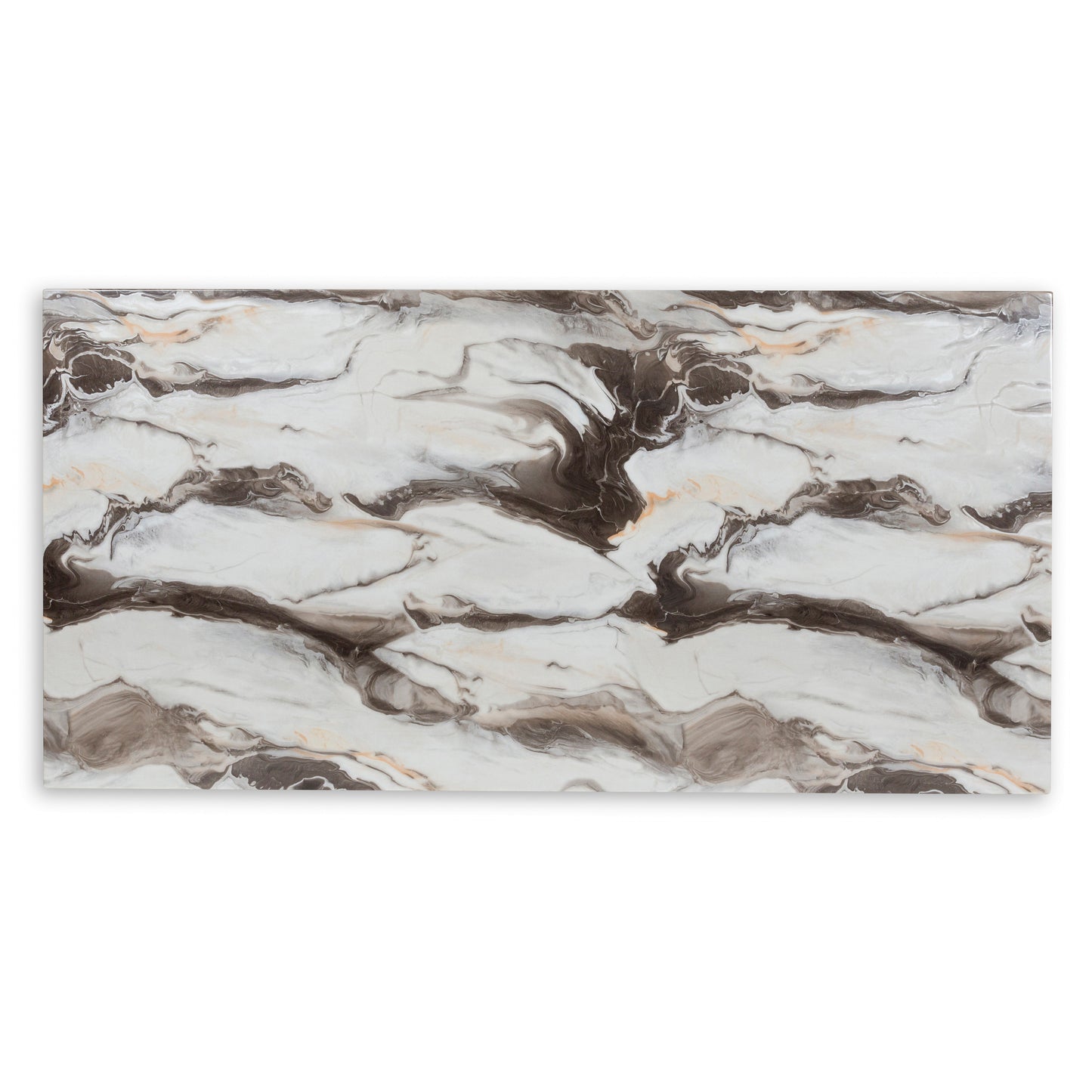 Roundhill Furniture Cavira 6-Piece Modern Faux Marble Dining Set, Double Pedestal Table with 4 Upholstered Chairs and a Bench