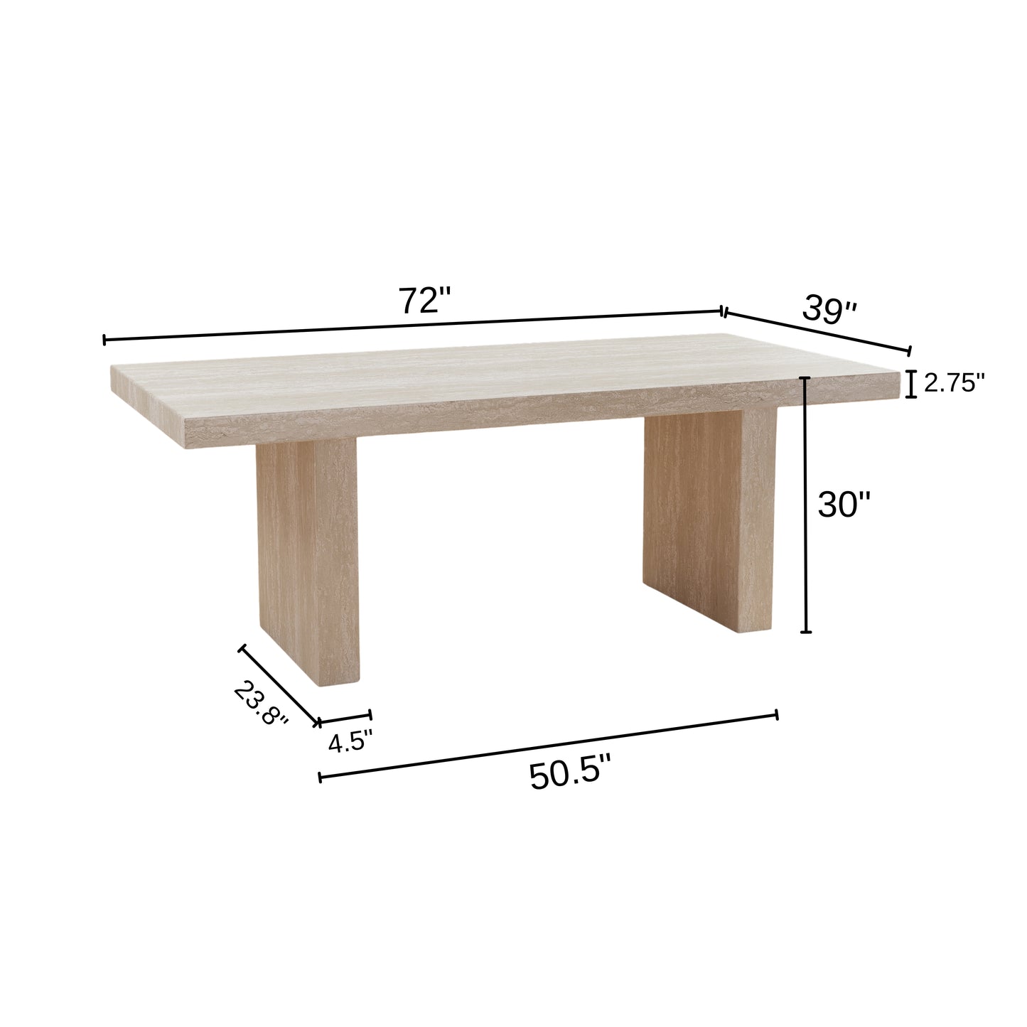 Roundhill Furniture Cavira 7-Piece Modern Dining Set, Faux Marble Dining Table with Four Chairs