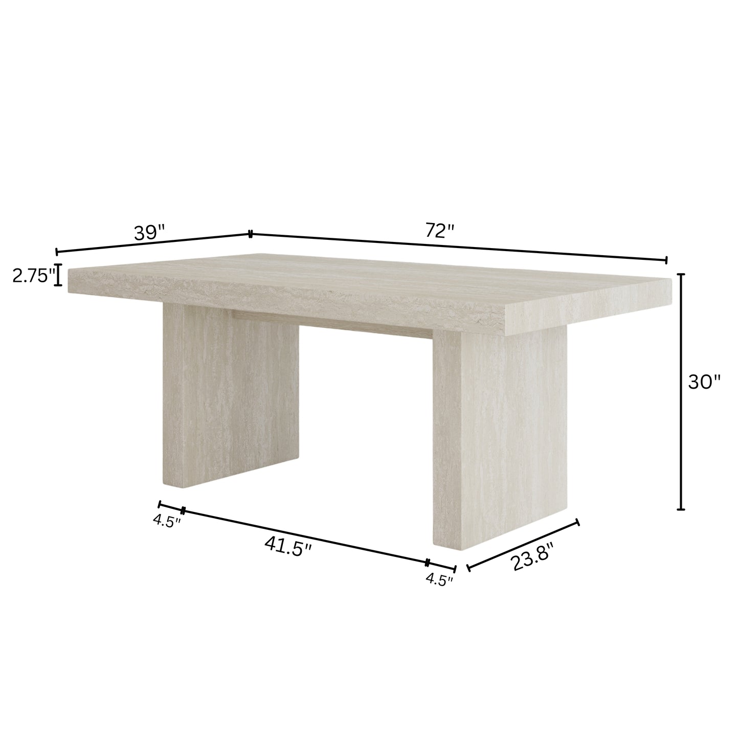 Roundhill Furniture Cavira 5-Piece Modern Dining Set, Faux Marble Dining Table with 4 Chairs, Chocolate