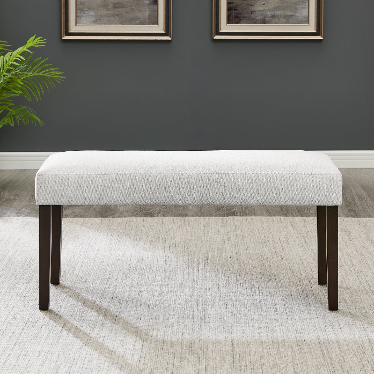 Roundhill Furniture Cavira 6-Piece Modern Dining Set, Faux Marble Dining Table with 4 Chairs and Bench