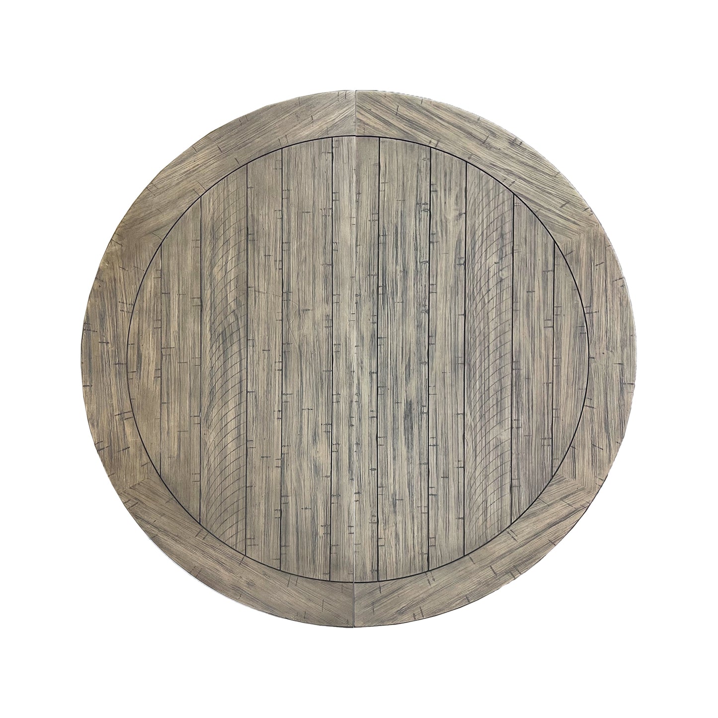 Roundhill Furniture Harola 7-Piece Dining Set, Round Pedestal Dining Table with 18" Leaf, 6 Side Chairs