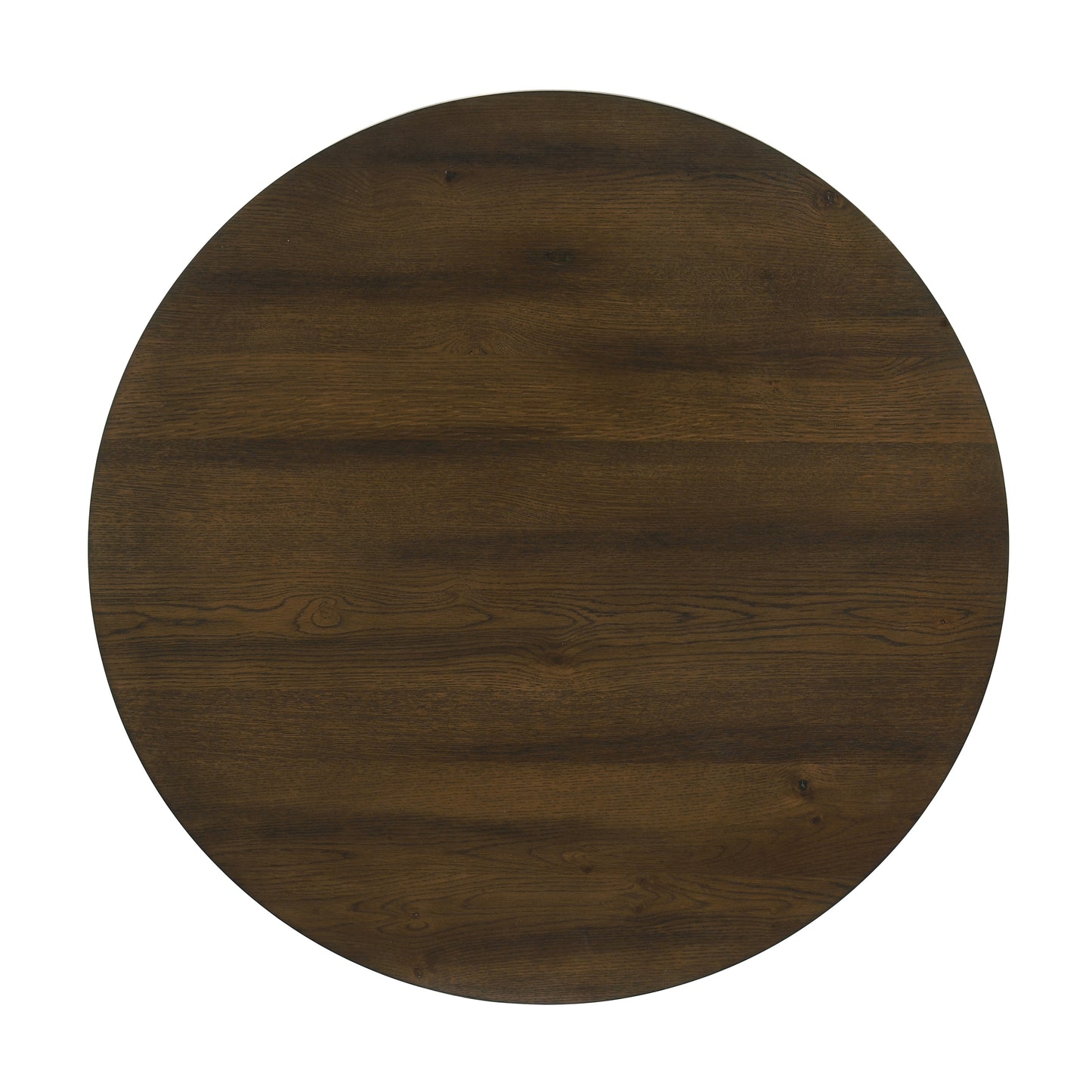 Roundhill Furniture Fantail 5-Piece Dining Set, Round Dining Table with 4 Iris Chairs, Walnut Finish