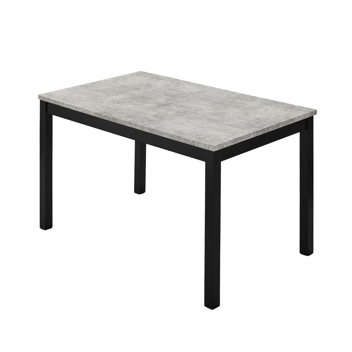 Roundhill Furniture Flint 5-Piece Dining Set, 48-inch Dining Table with 4 Chairs