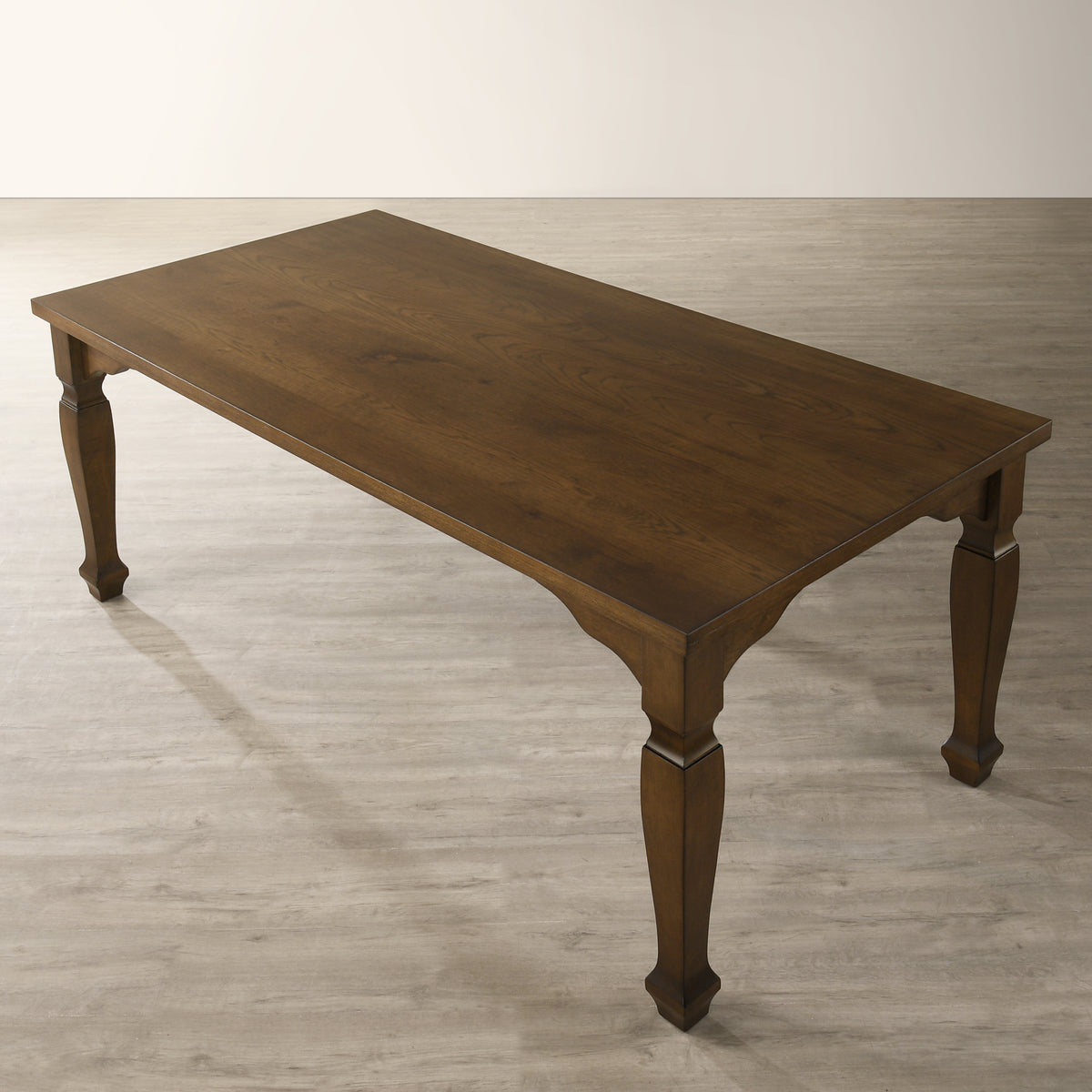 Roundhill Furniture Rowan 72-inch Traditional Farmhouse Wood Dining Table, Walnut