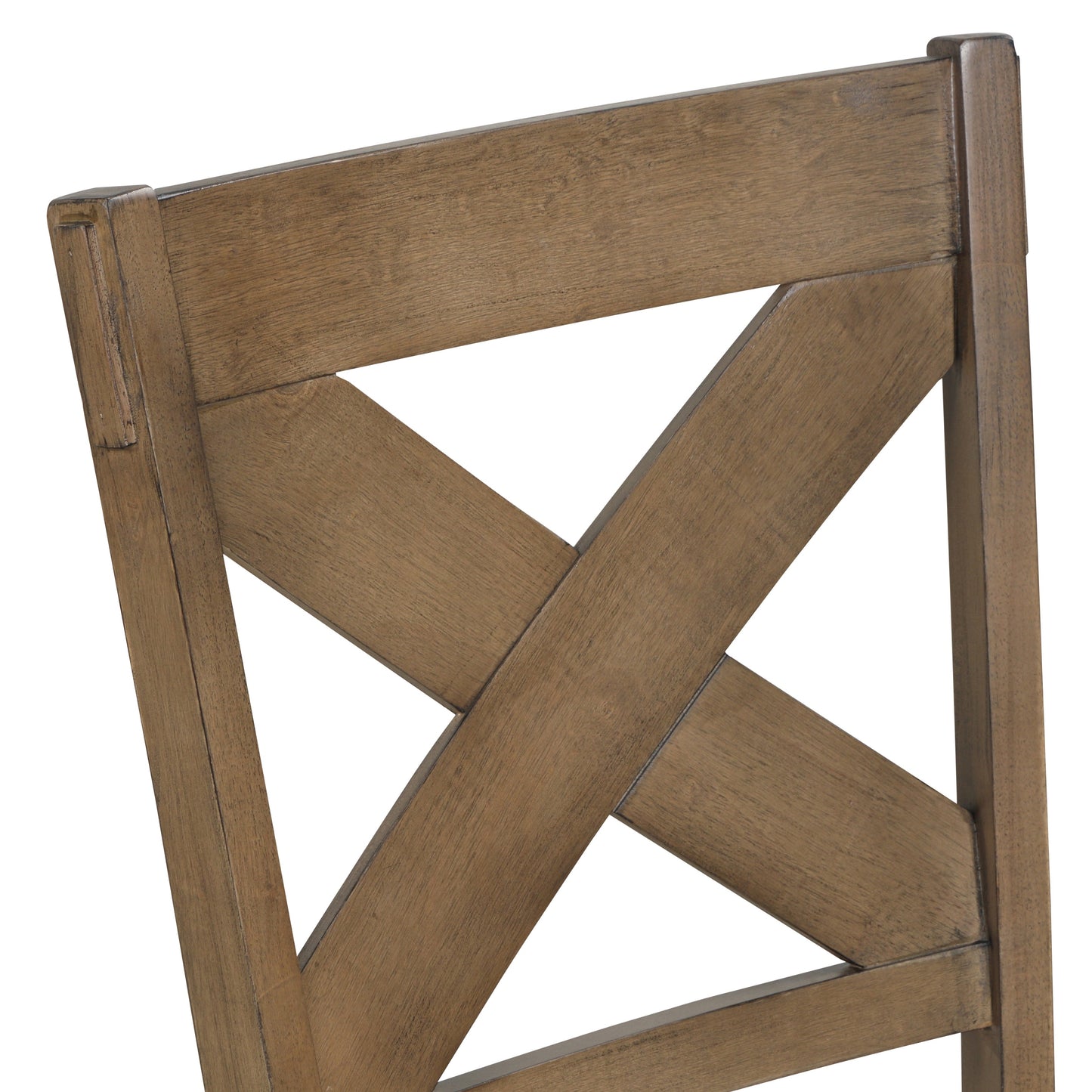 Raven Wood Fabric Upholstered Dining Chair Set of 2