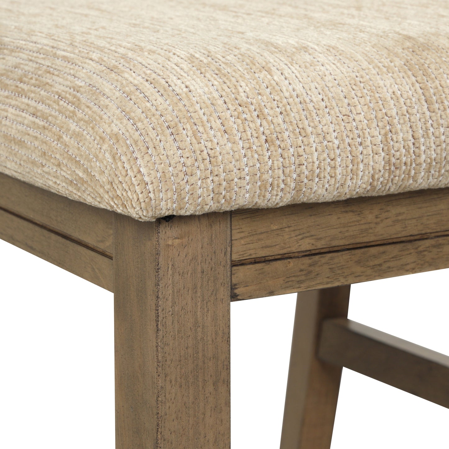 Raven Wood Fabric Upholstered Dining Chair Set of 2