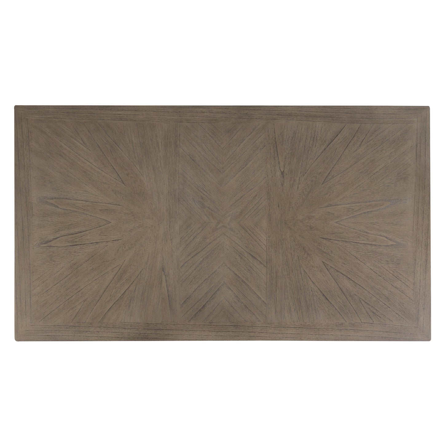 Roundhill Furniture Fasena Rectangular Trestle Dining Table, Rustic Gray and Off White Finish