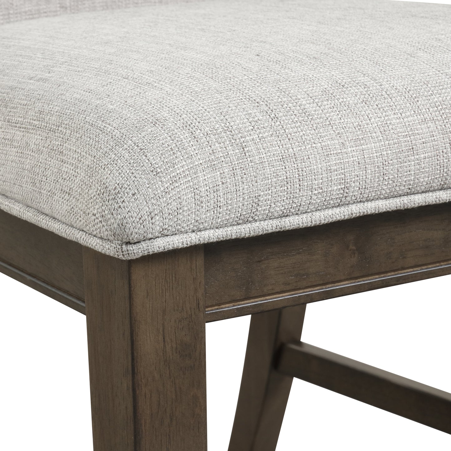 Roundhill Furniture Aberll Wood Dining Room Set, Table with 4 Side Chairs, Gray