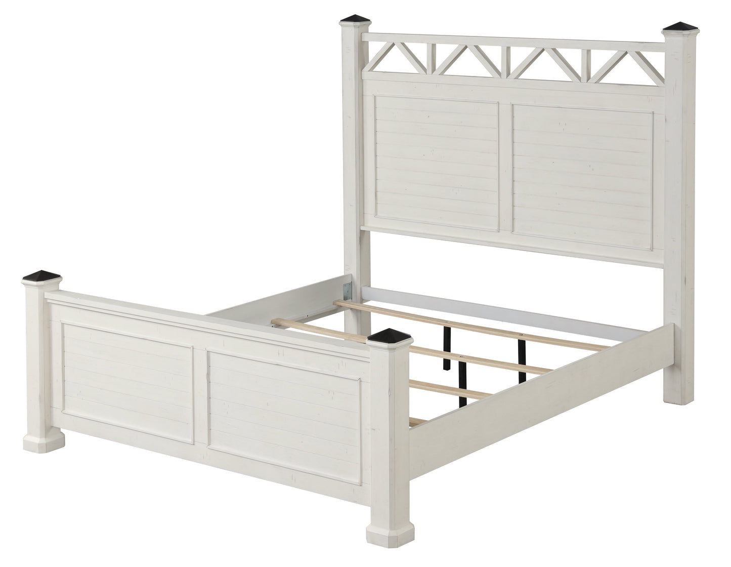 Laria Antique White Finish Wood Bedroom Collection