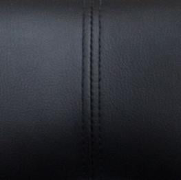 Masaccio Black Cushioned Leatherette Upholstery Airlift Adjustable Swivel Barstool with Chrome Base, Set of 2
