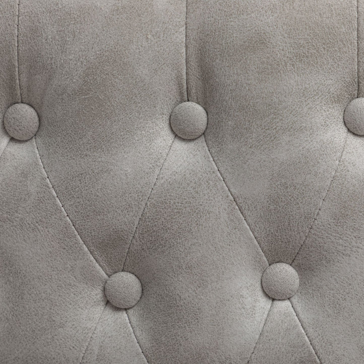 Nevis Mid-century Modern Faux Leather Tufted Nailhead Trim Barstools, Set of 2