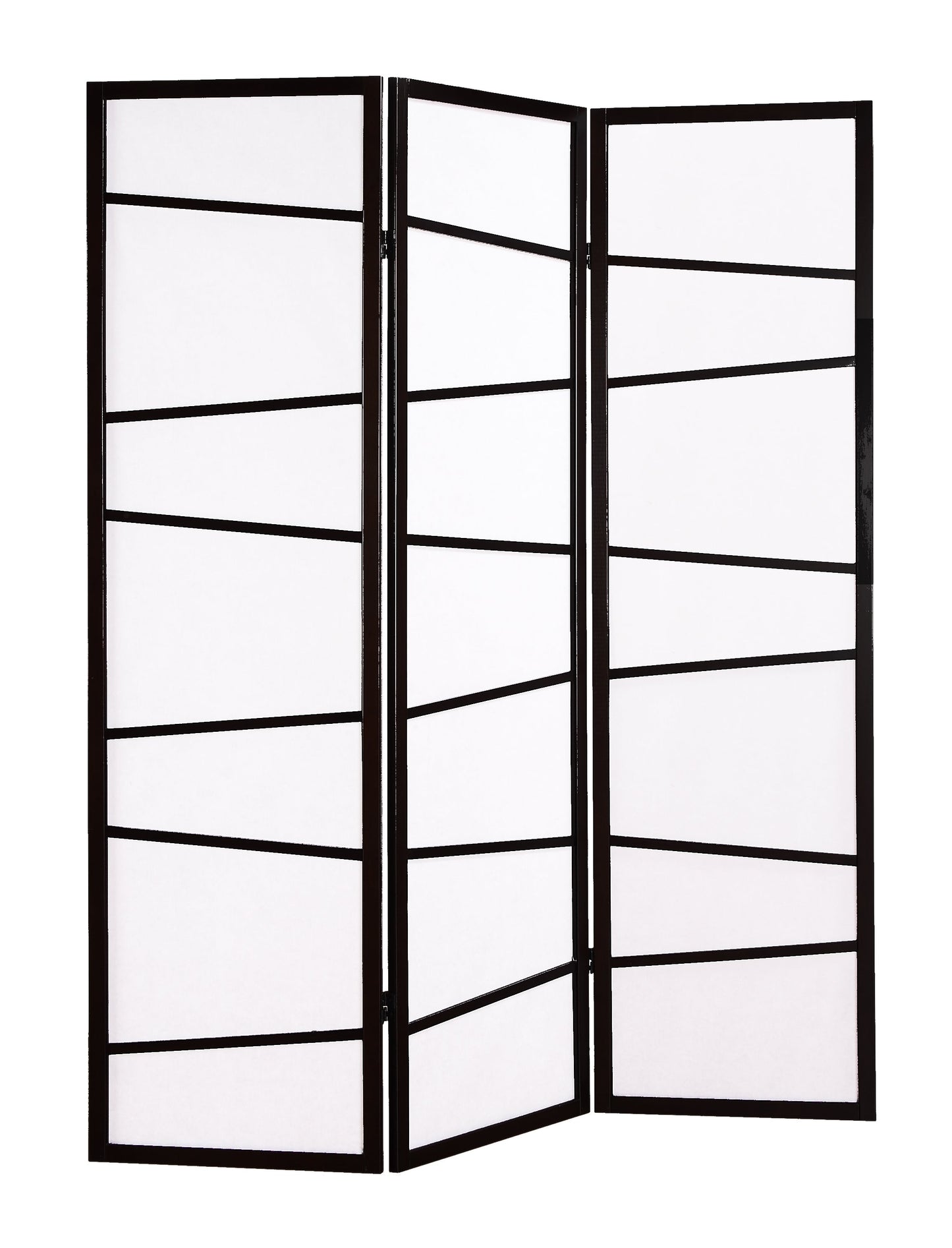 3-Panel Screen Room Divider - Black