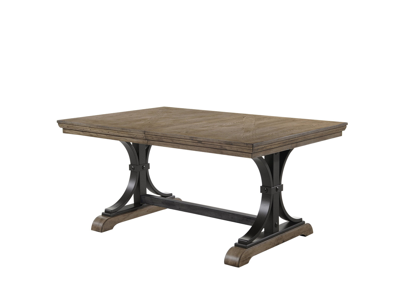 Dasher Nailhead Driftwood Finish Table
